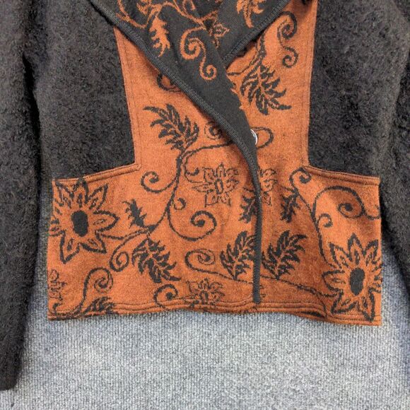 Alpaca Design Chompas Women's Blazer Jacket Medium Multicolor Tapestry Floral - Picture 3 of 12